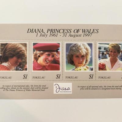 Tokelau Diana Princess of Wales commemorative stamp set