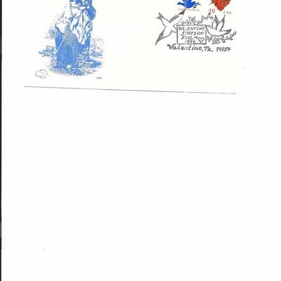 Valentine's Day - First Day Cover - Valentine, TX. - 1996