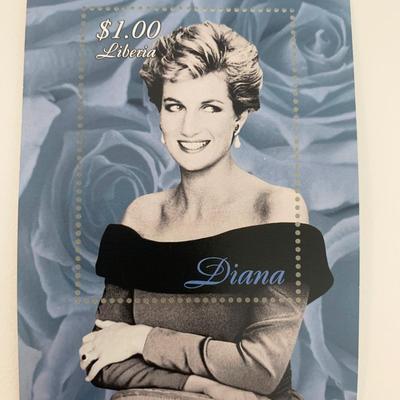 Liberia Princess Diana commemorative stamp