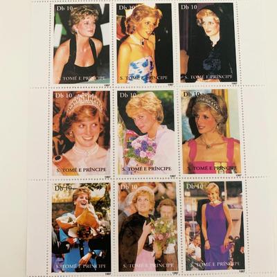 Diana Princess of Wales commemorative stamp set