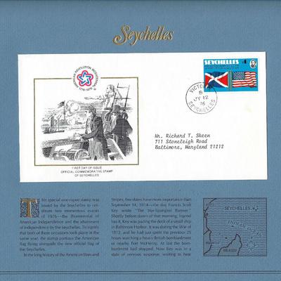 Seychelles - American Bicentennial Commemorative FDC
