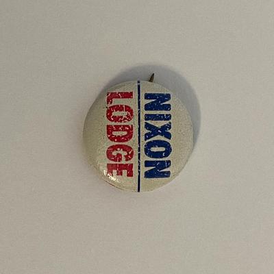 Nixon-Lodge  vintage campaign pin