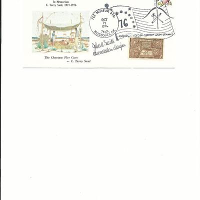 Muskogee, OK - Signed First Day Cover - Five Civilized Tribes Museum - 1976