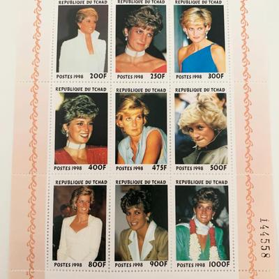 Republique Du Tchad Princess Diana commemorative stamp