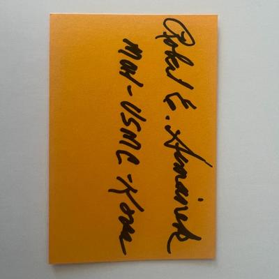 USMC Robert E. Simanek
original signature