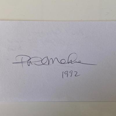 World Cup Skier Phil Mahre original signature