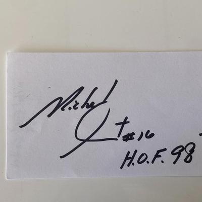HOF Michael Cosley original signature