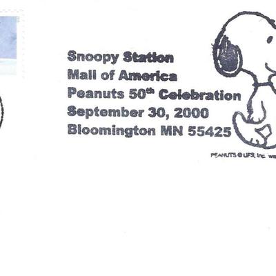 Snoopy Station - Peanuts 50th Celebration FDC