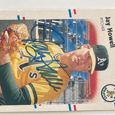 Oakland Athletics Jay Howell signed 1988 Fleer #282 trading card