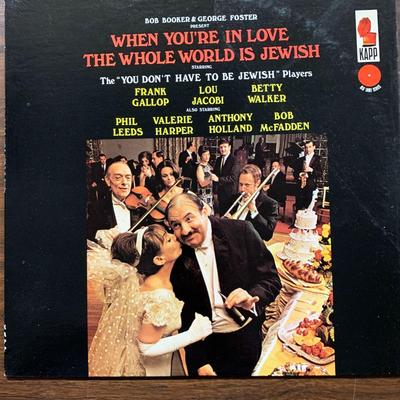 Bob Booker & George Foster  When You're In Love The Whole World Is Jewish Album