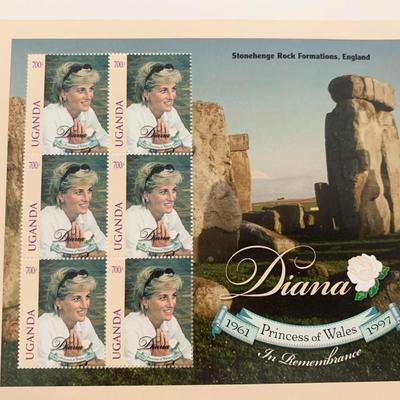 Uganda Diana Princess of Wales commemorative stamp set