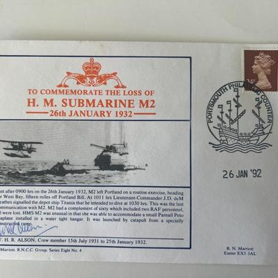 W.H.R Alson signed commemorative cover