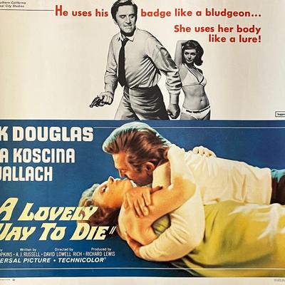 A Lovely Way to Die 1968 vintage movie poster