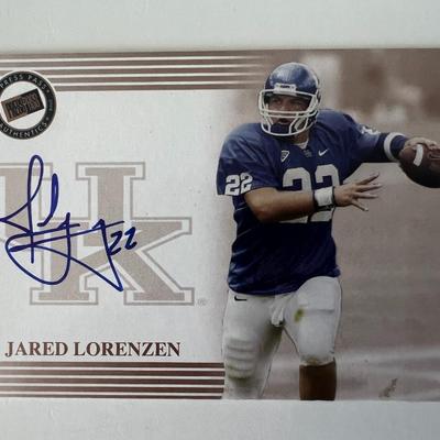 New York Giants Jared Lorenzen signed autograph card