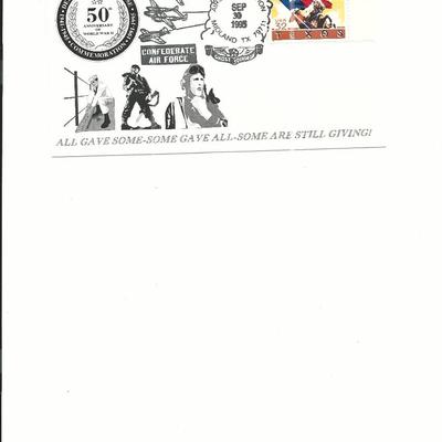 Midland, TX - First Day Cover - 50th Anniversary of WWII - 1995