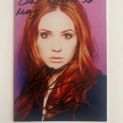 Doctor Who Karen Gillan signed photo
