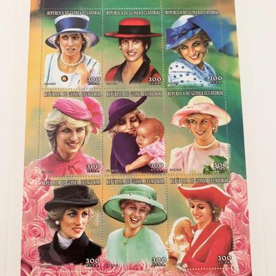 Princess Diana commemorative stamp set