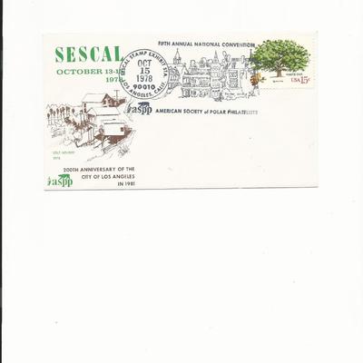 Sescal - 200th Annniversary of the City of Los Angeles - Anniversary Cover - 1978