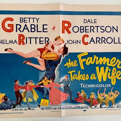 The Farmer Takes a Wife vintage movie poster
