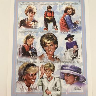 Princess Diana commemorative stamp set