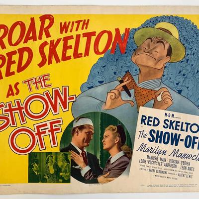 Roar with Red Skeleton in The Show-Off vintage movie poster