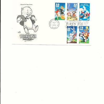 Porky Pig - First Day Cover - Beverly Hills - 2001