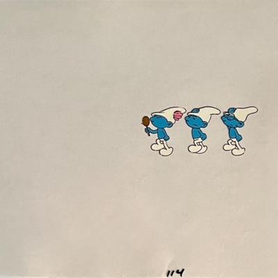 Smurfs original Sericel