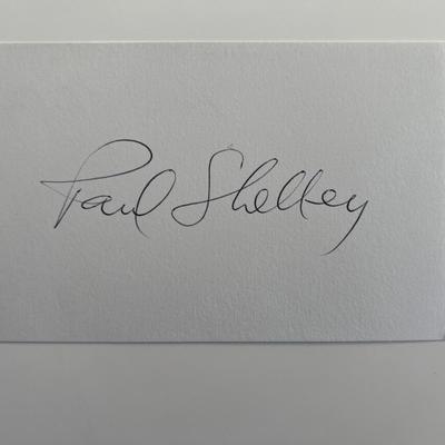 Paul Shelley original signature