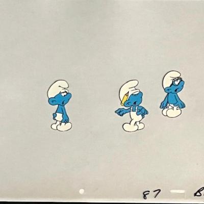 Smurfs original Sericel