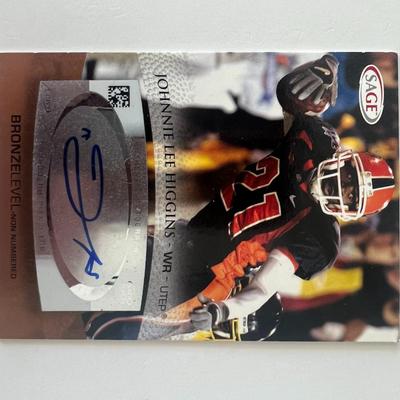 UTEP Miners Johnnie Lee Higgins signed autograph card