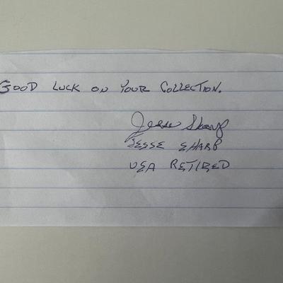 Jesse Sharp original signature