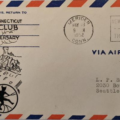 Meriden Connecticut Stamp Club 25th Anniversary First Day Cover