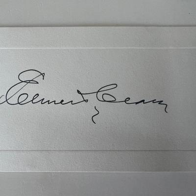 Elmer T. Clark original signature