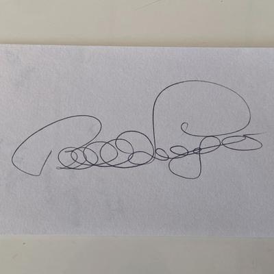 Pro golfer Bernhard Langer original signature