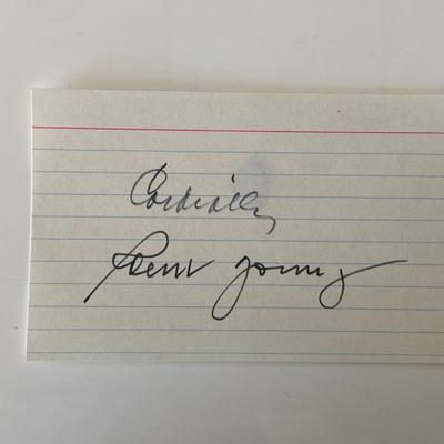 Robert Young original signature