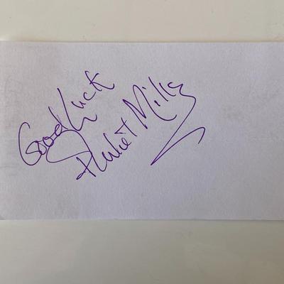 Beyond The Door Juliet Mills original signature