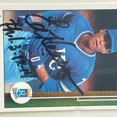 Kansas City Royals Ed Hearn signed  1989 Upper Deck #42 trading card