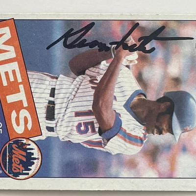 Mets George Foster signed 1985 Topps #170 trading card