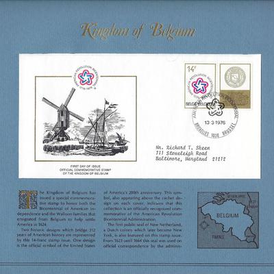 Kingdom of Belgium - American Bicentennial Commemorative FDC