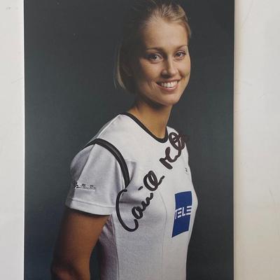 Badminton player Camilla Martin signed photo