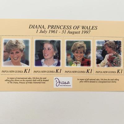 Papua New Guinea Diana Princess of Wales commemorative stamp set
