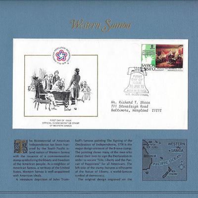 Western Samoa - American Bicentennial Commemorative FDC