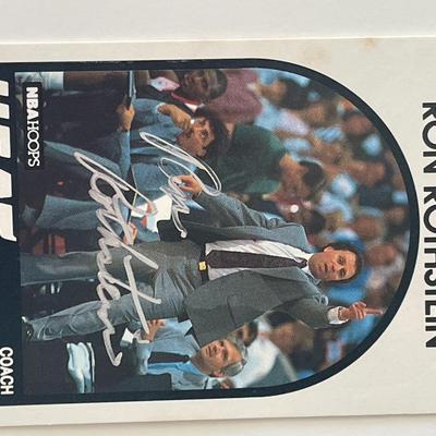 Miami Heat Ron Rothstein 1990-91 NBA Hoops Coach #318 signed trading card