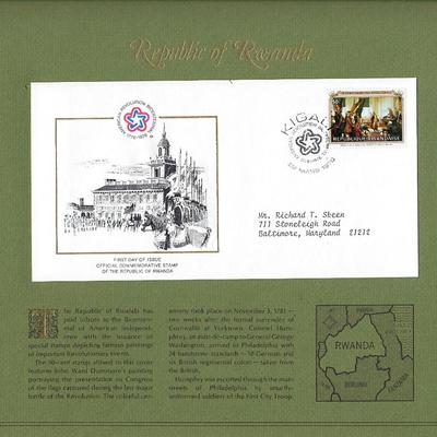 Republic of Rwanda - American Bicentennial Commemorative FDC