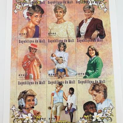 Princess Diana commemorative stamp set