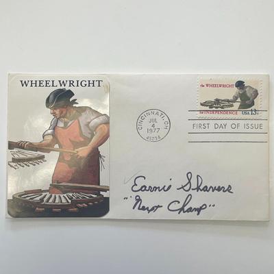 Earnie Shavers signed 1977 First Day Cover
