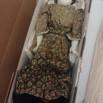 Louis Nichole Victorian Design Proclain Hand Painted Doll in Original Box