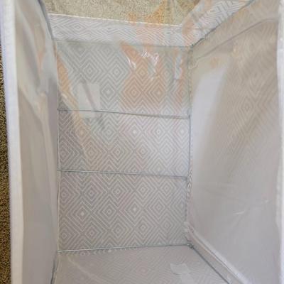 Set of 3 Collapsible Fabric Storage Bins with Clear Front Windows
