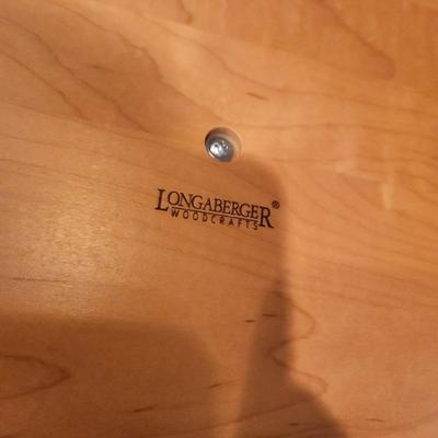 Longaberger Basket w Handle and Lid 14" tall 2001