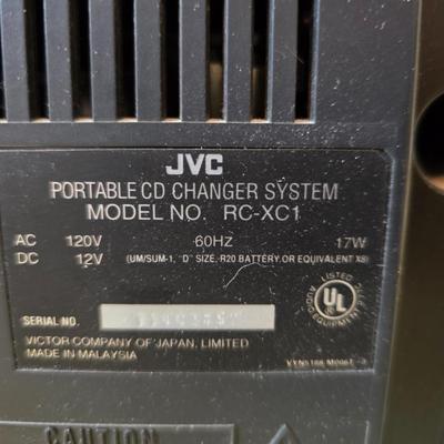 JVC 3-Disc CD Stereo System with Cassette, Radio & Remote